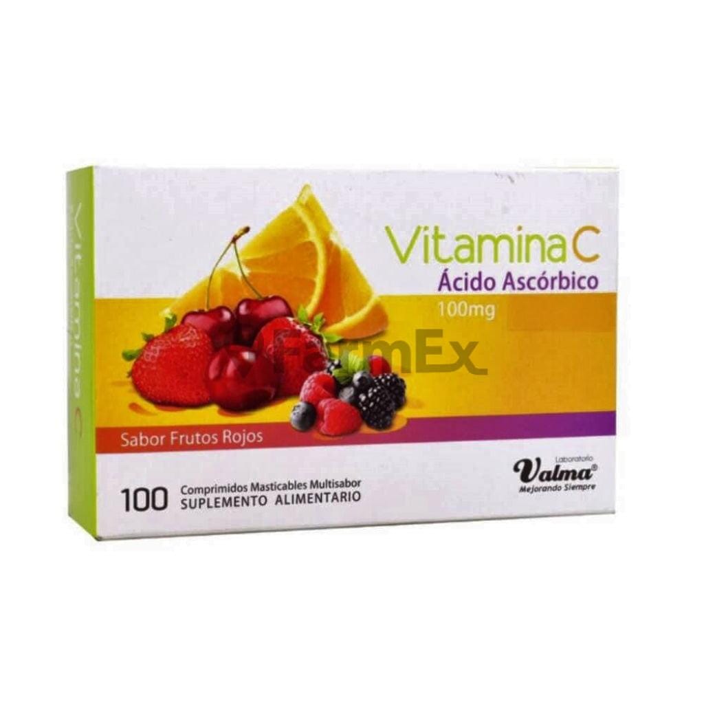 Vitamina C 100 mg x 100 comprimidos Farmex-VidaTres-Persistente